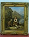 Grafik Lithographie Carl Friedrich Müller Tirol Tracht Öl Freiheitskampf Tiroler