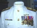 Summer uniform of an Admiral of the U.S.A., with some awards like „Liberation of Kuwait Medal“

