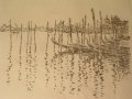Carl Thiemann:
Venedig
Lithographie auf Japanpapier, Maße: 34 x 50 cm, links unten handschiftlich mit Bleistift signiert