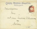 Letter (Keilbrief) of the Corps Rheno Palatia Munich, about 1900