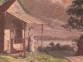 Stammbuchblatt
Biedermeier, (Ausschnittfoto), Aquarell - Handzeichnung