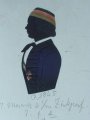 Tinted silhouette of a Koesen corps student, Vormärzzeit 1845