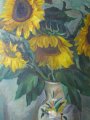 Oil painting "Sunflowers" by Henry Niestle