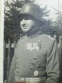 originalfoto eines bayerischen Offiziers mit Orden